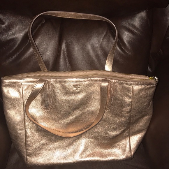 rose gold shopper